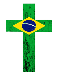 Brazil Jesus Cross Brazilian Faith Brasileiro Christian Premium Hoodie