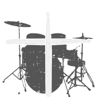 Drums Cross Drumstick Music Jesus Christian Band Women's Perfect Tri Rocker Tank