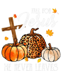 Fall For Jesus He Never Leaves Christian Autumn Thanksgiving T-Shirt