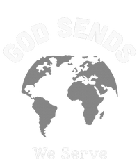 God Sends We Serve Christian Missionary Gifts Missions Trip T-Shirt