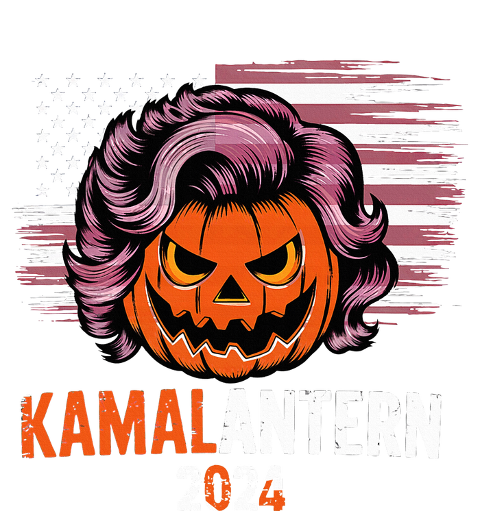 Kamala Harris Retro Halloween Jack O Lantern Flag 2024 Women's T-Shirt