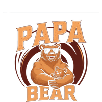 Papa Bear Cute Bears Family Father Dad Daddy Papa Bear Great Gift Ladies Long Sleeve Shirt