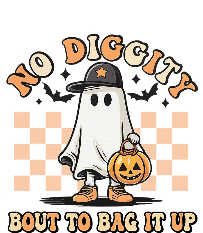 No Diggity Bout To Bag It Up Ghost Halloween Kids Sweatshirt