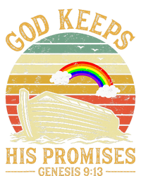 God Keeps His Promises Rainbow Noah Ark Jesus Christian Coaster