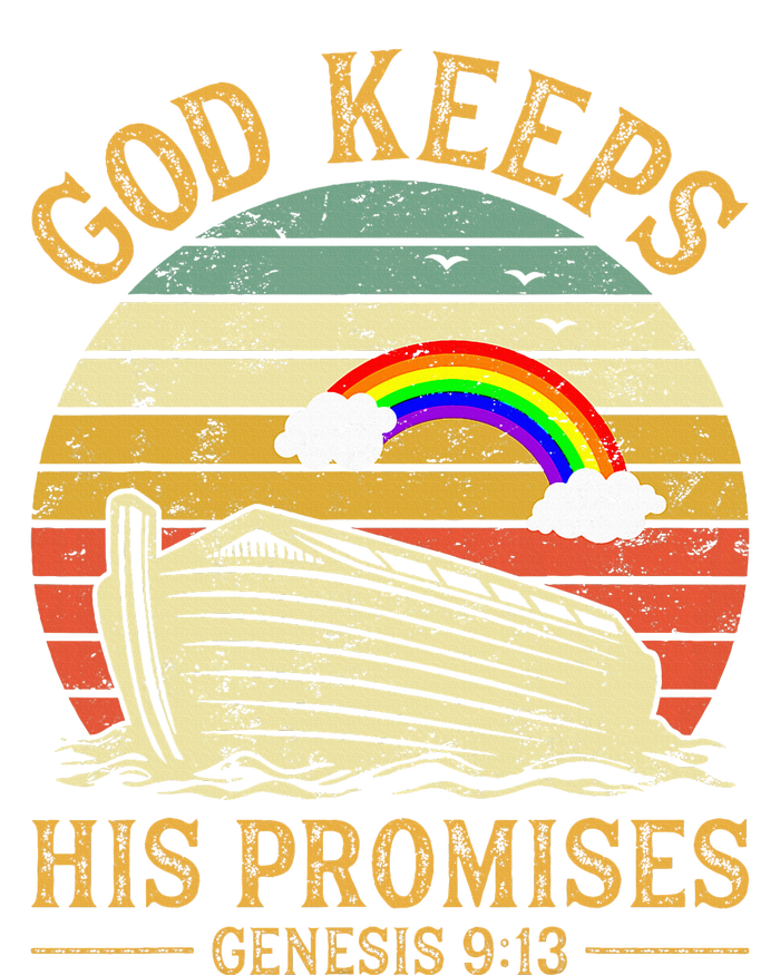 God Keeps His Promises Rainbow Noah Ark Jesus Christian Coaster