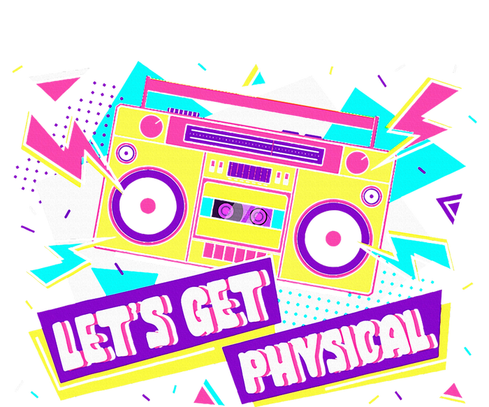 Let Get Physical 80s Costume Party Halloween Retro Workout T-Shirt