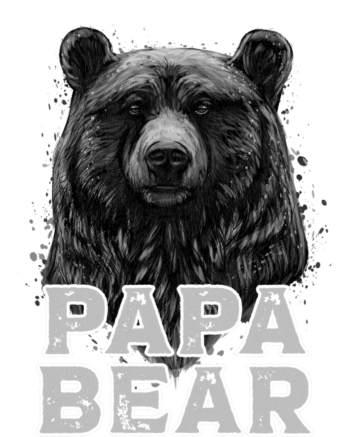 Papa Bear Gift Ladies Long Sleeve Shirt