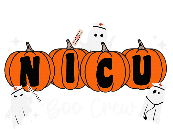 Nicu Boo Crew Ghost Pumpkin Costume Nicu Nurse Halloween T-Shirt