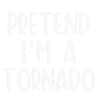 Pretend IM A Tornado Costume Halloween Simple Funny Weather Valucap Bio-Washed Visor