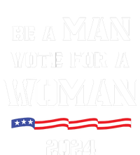 Be A Man Vote For A Woman Kamala Harris 2024 Walz Us Flag Toddler Hoodie