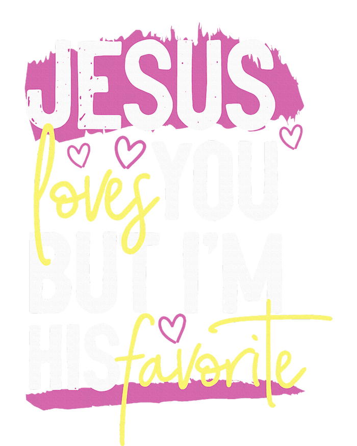 Jesus Loves You But IM His Favorite Women's Racerback Tank