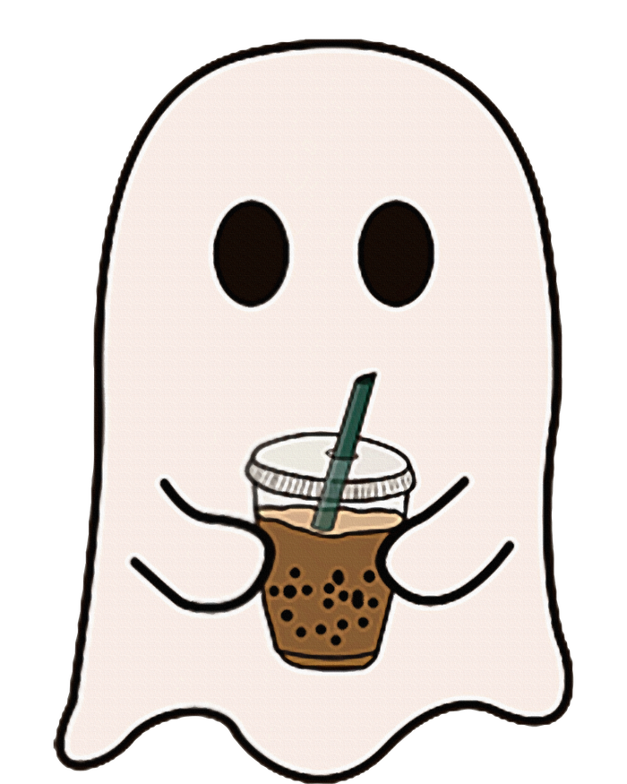 Spooky Season Cute Little Ghost Ice Coffee Halloween Costume T-Shirt