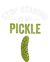 Stop Staring At My Pickle Halloween Pickle Costume Adult Tall T-Shirt