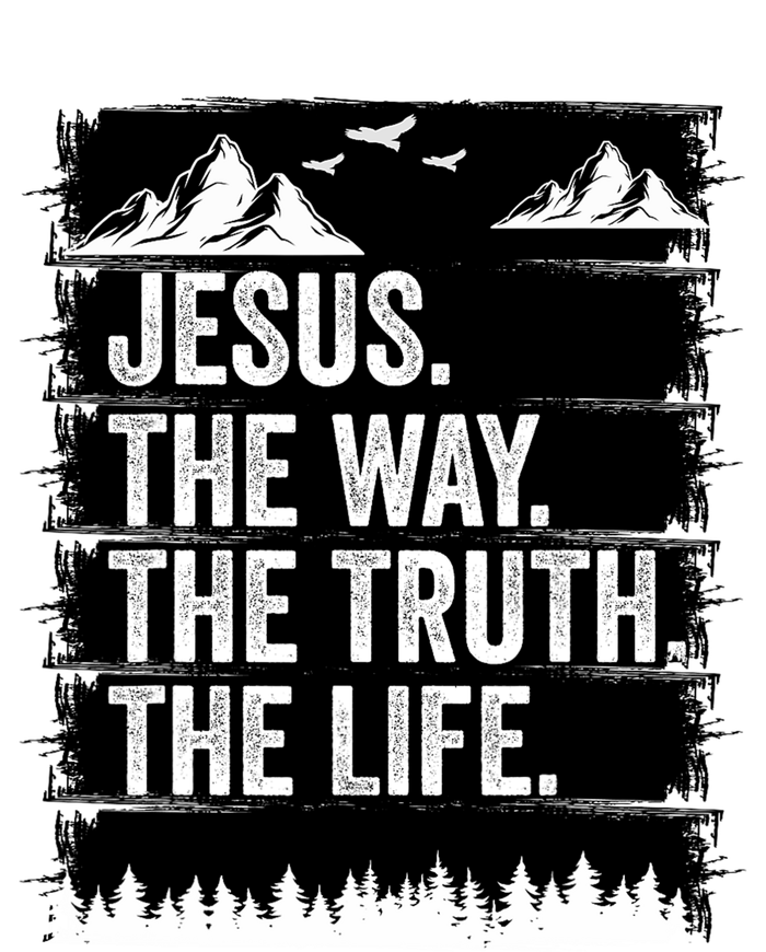 Jesus The Way Truth Life Bible Verse Christian Worship Women's Pullover Hoodie