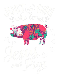 Just A Girl Who Loves Jesus And Pigs Farmer Lover T-Shirt