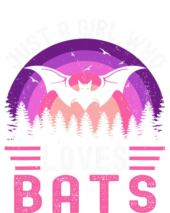 Vintage Bat Just A Girl Who Loves Bats Funny Bat Halloween T-Shirt