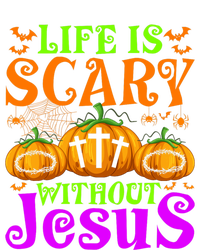 Life Is Scary Without Jesus Christian Halloween Jesus Kids T-Shirt