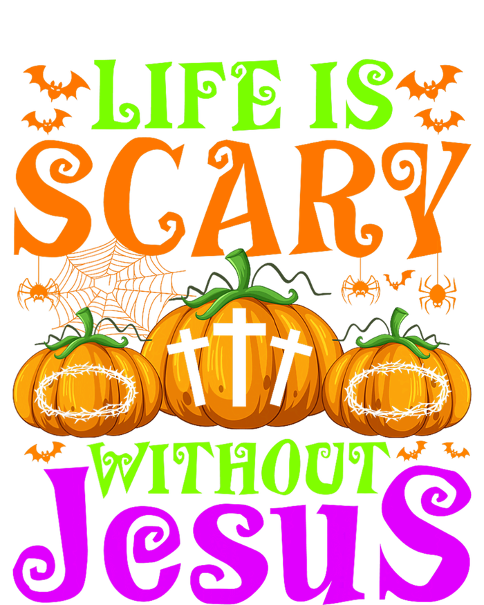 Life Is Scary Without Jesus Christian Halloween Jesus Kids T-Shirt