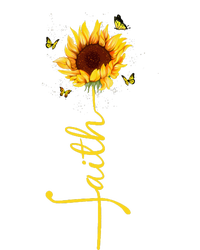 Faith Cross Sunflower Butterflies Flowers Christians Flora T-Shirt