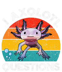 Axolotl I Axolotl Questions Retro Cute Axolotl Women's Racerback Cropped Tank