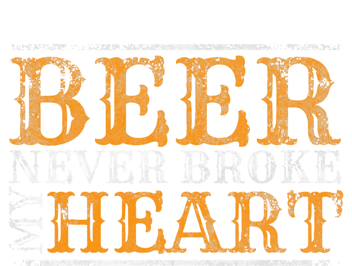 Beer Never Broke My Heart Funny Drinking Drawstring Bag