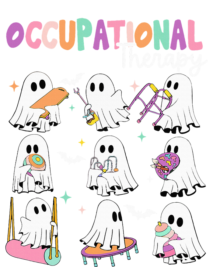 Ot Occupational Therapy Halloween Retro Ghost Ot Halloween Baby Long Sleeve Bodysuit