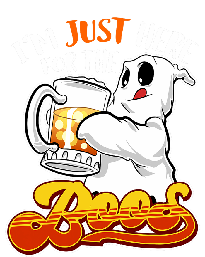 IM Just Here For The Boos Funny Halloween Ghost Ladies Long Sleeve Shirt