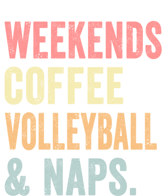 Vintage Weekends Coffee Volleyball And Naps Player Coach Dad Cute Gift Pom Pom 12in Knit Beanie