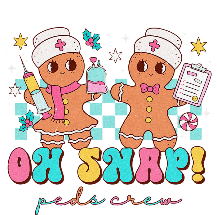 Oh Snap Peds Crew Gingerbread Pediatric Nurse Christmas Ceramic Star Ornament