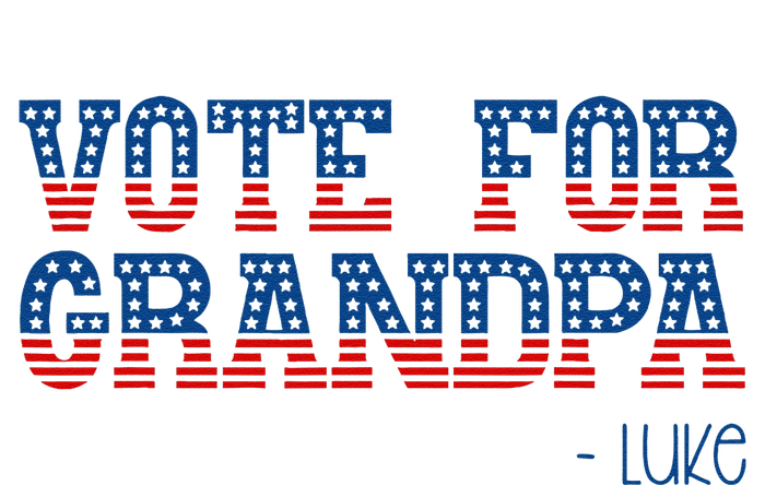 Vote For Grandpa Quote Luke Cute Grandson Trump 2024 Rally T-Shirt