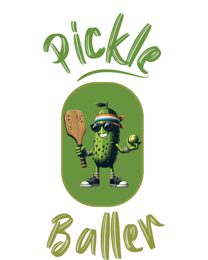 Pickle Baller Funny Pickleball Performance Long Sleeve Polo