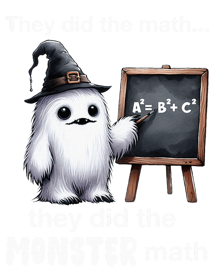 They Did The Monster Math Yeti Funny Halloween Teacher T-Shirt