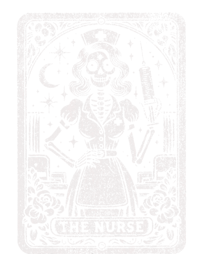 The Nurse Skeleton Tarot Card Funny Nursing Nurse Rn Lpn Np T-Shirt