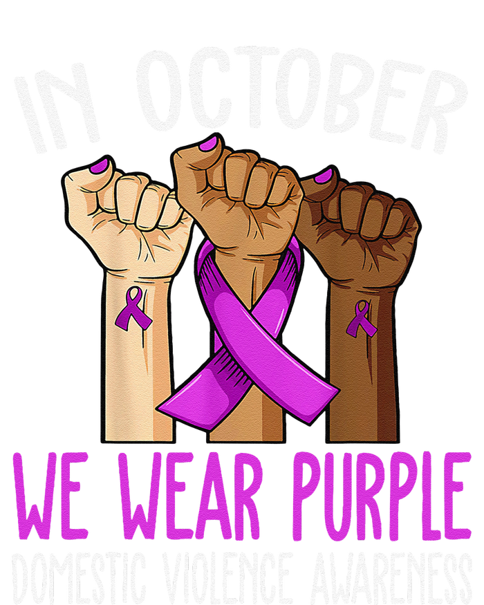 I Wear Purple Domestic Violence Awareness Gift T-Shirt