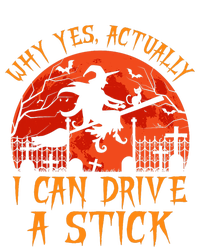 Yes Actually I Can Drive A Stick Witch Halloween Costume Women's Tri-Blend 3/4-Sleeve Raglan Shirt