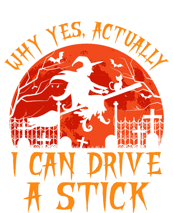 Yes Actually I Can Drive A Stick Witch Halloween Costume Women's Tri-Blend 3/4-Sleeve Raglan Shirt