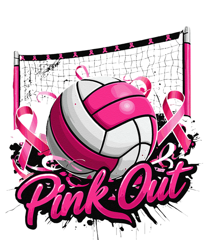 Volleyball P.Ink Out Breast Cancer Awareness Gift Long Sleeve Shirt