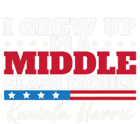 I Grew Up In A Middle Class Family Flag American Kamala Women's Knotted Racerback Tank