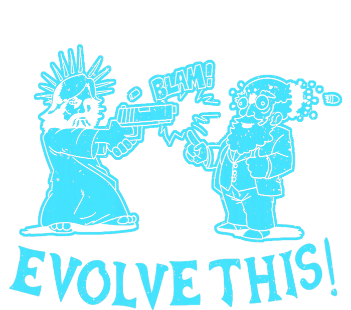 Vintage Evolve This Jesus And Darwin 2 T-Shirt