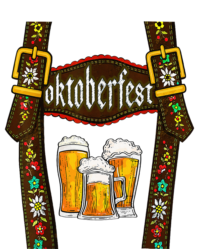 Lederhosen Suspenders Oktoberfest Bavarian Munich Beer T-Shirt