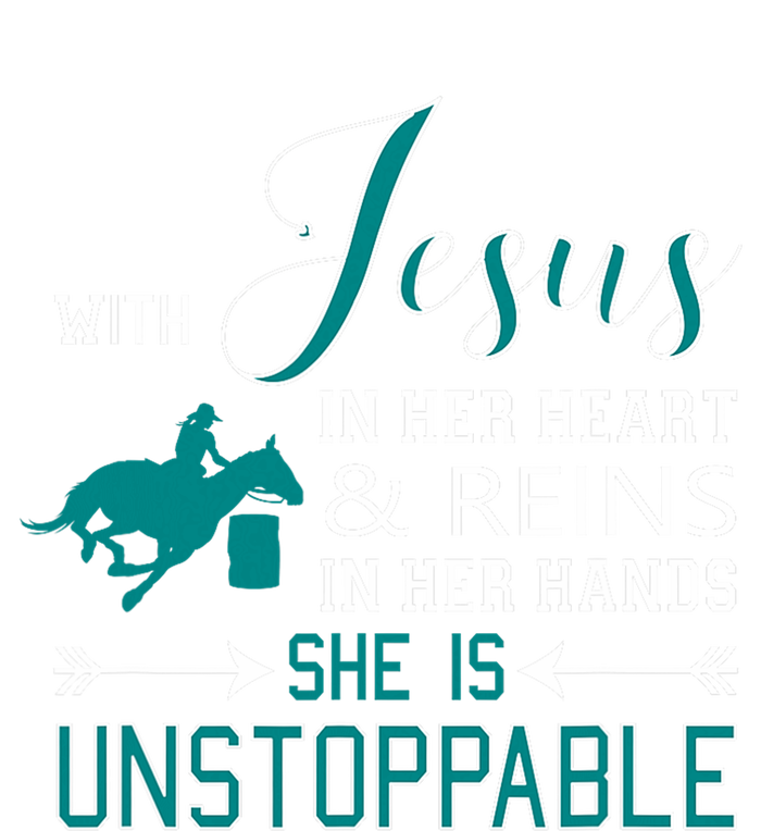 With Jesus In Her Heart And Reins In Her Hands She Is T-Shirt