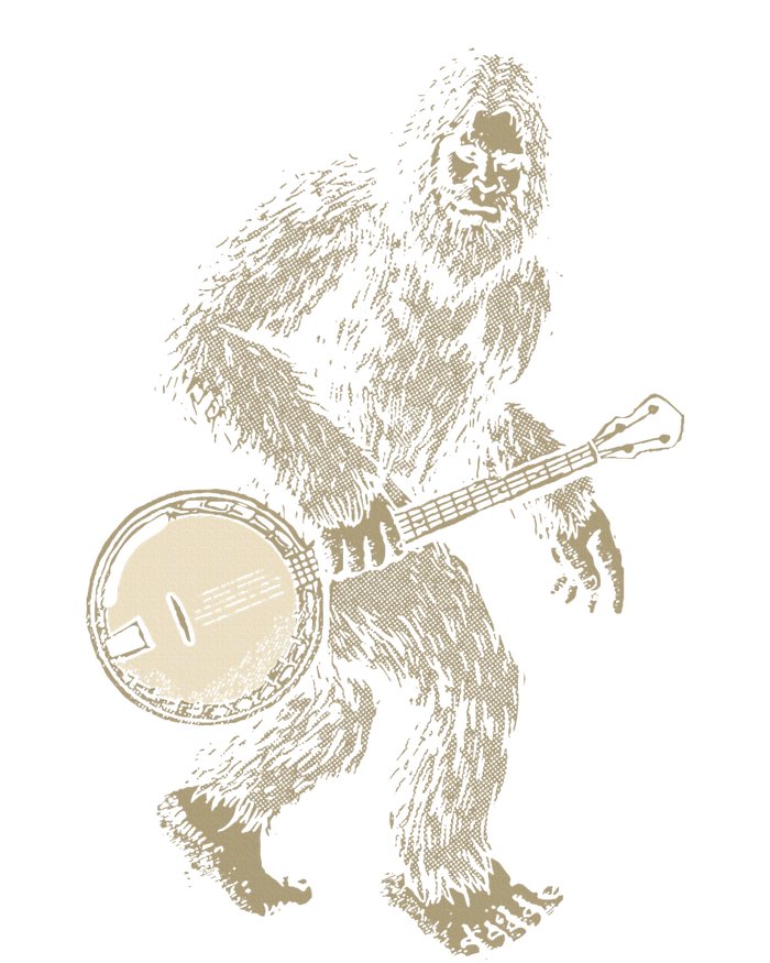 Grassquatch! Vintage Bigfoot & Bluegrass Banjo Music T-Shirt