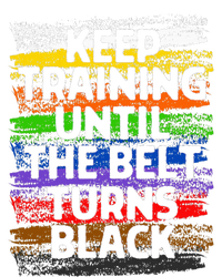 Keep Training Until Belt Turns Black Karate Taekwondo Gift City Backpack