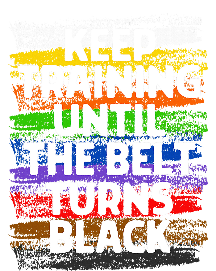 Keep Training Until Belt Turns Black Karate Taekwondo Gift City Backpack