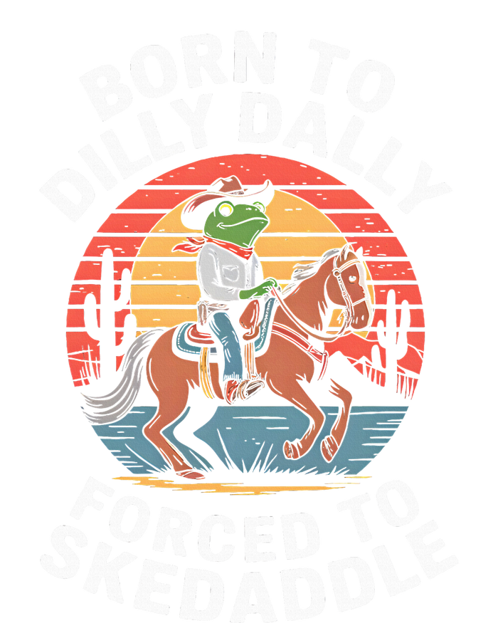 Frog Born To Dilly Dally Forced To Skedaddle Cow T-Shirt