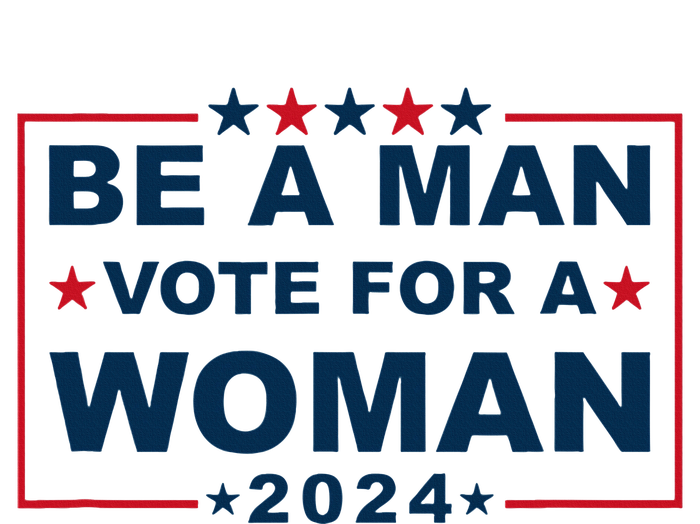 Be A Man Vote For A Woman Kamala Harris 2024 Valucap Bio-Washed Visor