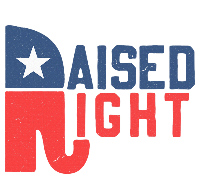 Raised Right Republican Elephant Funny Republican Gifts Ladies Long Sleeve Shirt