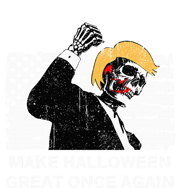 Make Halloween Great Onceagain Skeleton Trump 2024 Fight Womens California Wash Sweatshirt