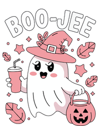 Cute Boo Jee Ghost Halloween Leopard Ghost Coffee Girl T-Shirt