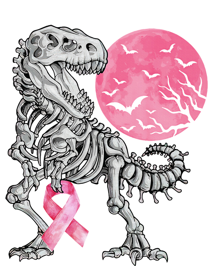 Halloween Dinosaur Ribbon Breast Cancer Awareness Coaster